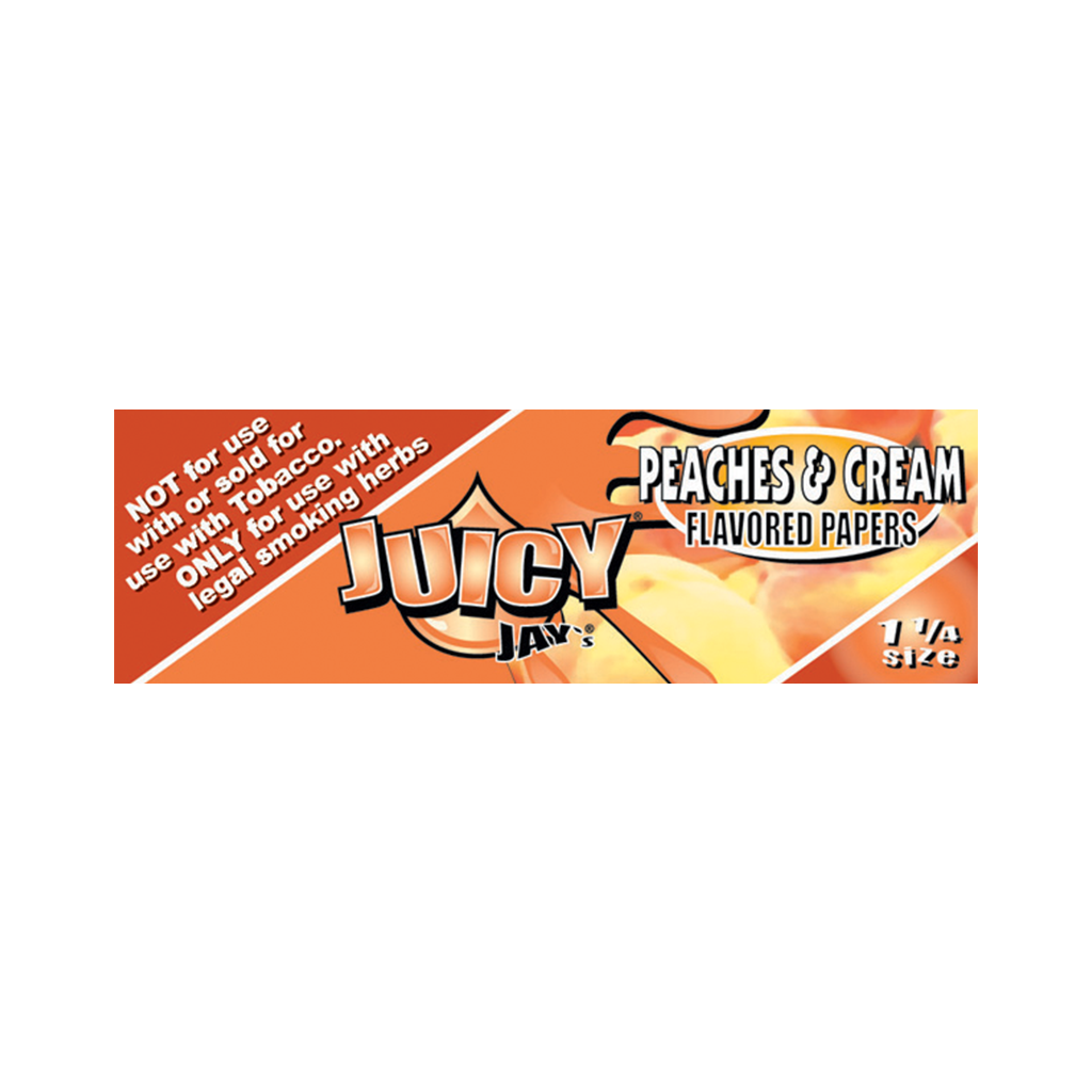 Juicy Jay's - 1 1/4" Rolling Papers Peaches and Cream