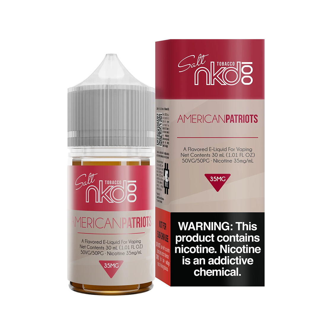 Naked 100 E-Liquid - American Patriots Salt Nic