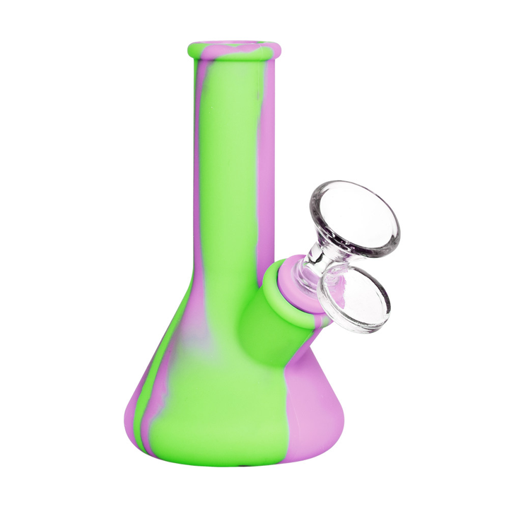 Silicone Beaker Travel Water Pipe 5"