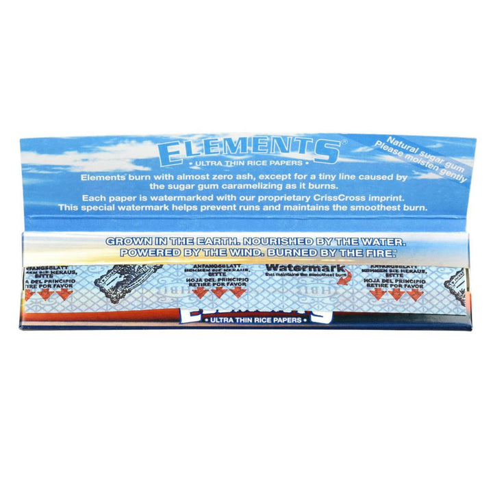 Elements - Ultra Thin King Size Slim Rice Rolling Papers