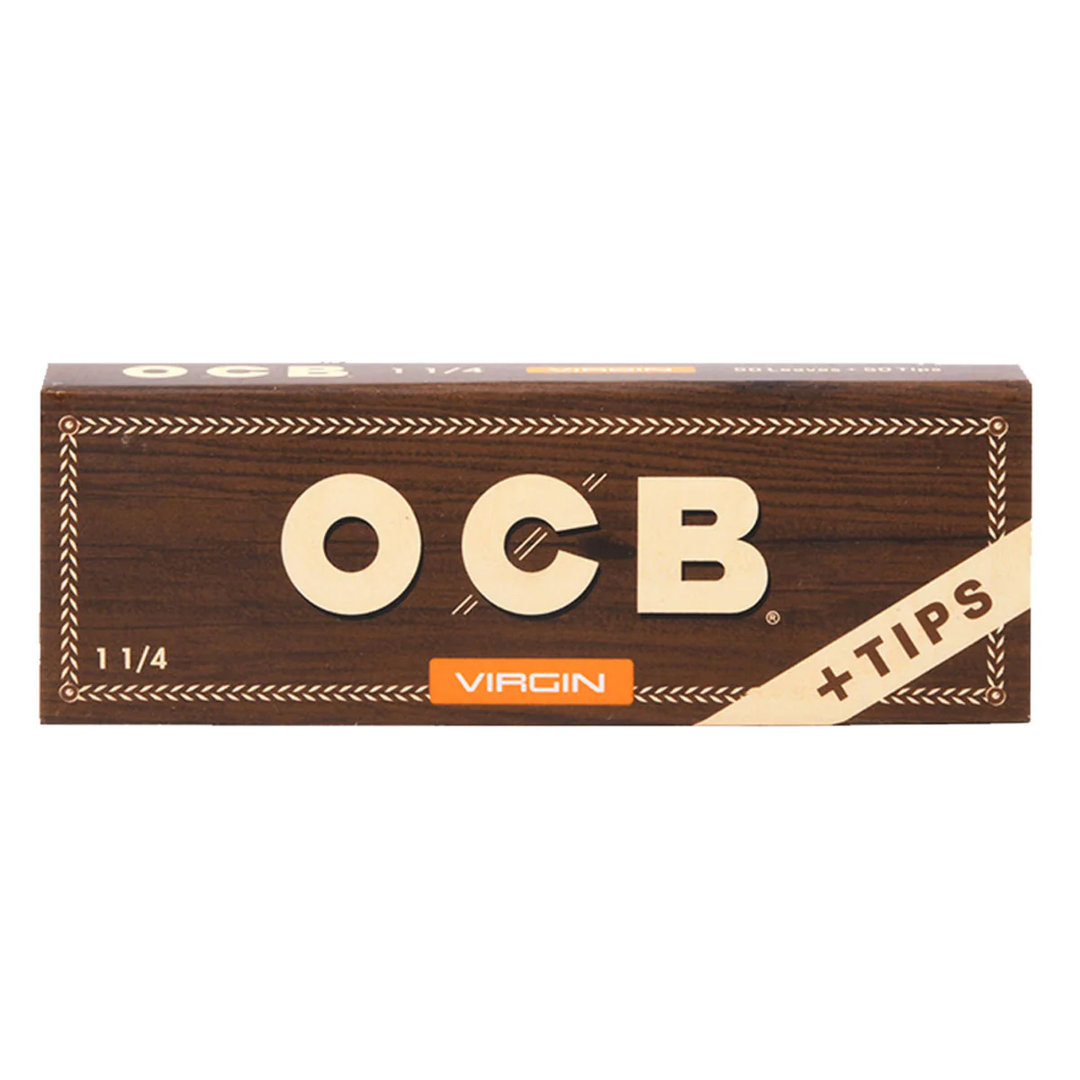 OCB - Virgin Unbleached Papers & Tips 1 1/4"