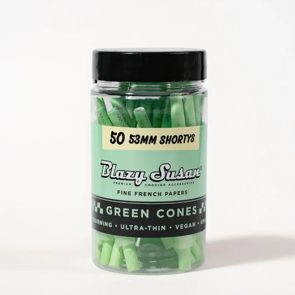 Blazy Susan - Green Paper Cones 50ct Jars