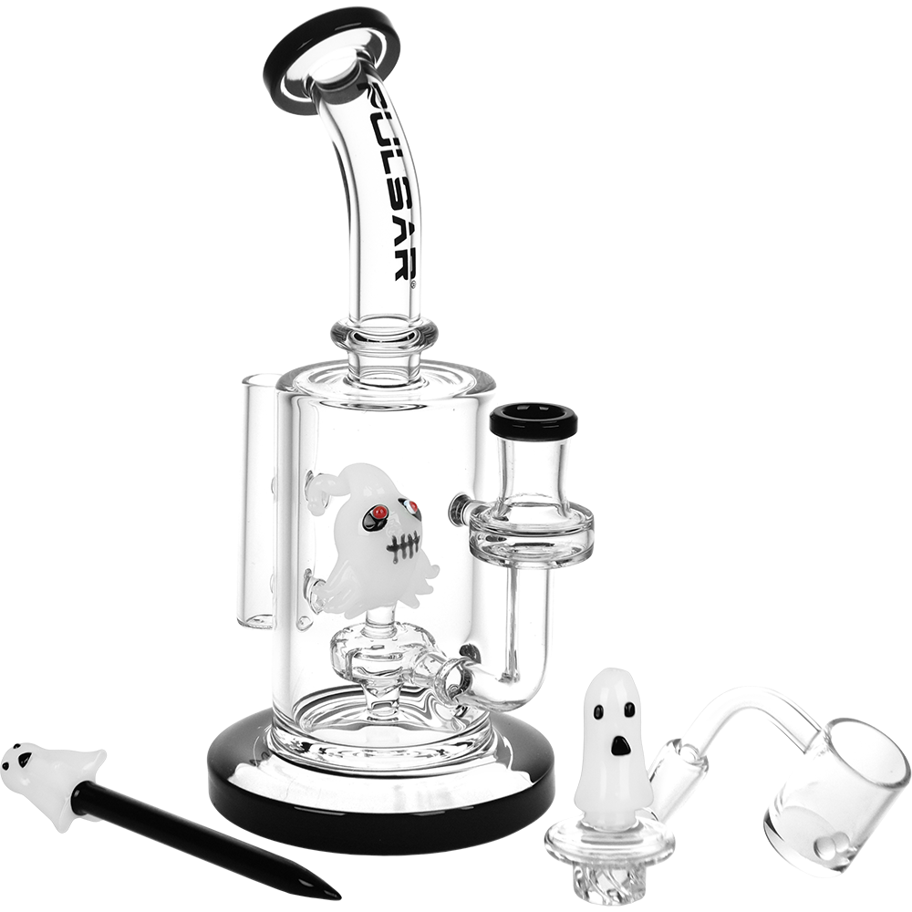 Pulsar - Haunted Ghosts Glass Dab Rig Set