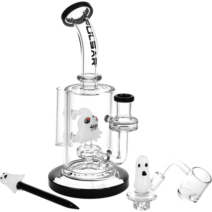 Pulsar - Haunted Ghosts Glass Dab Rig Set