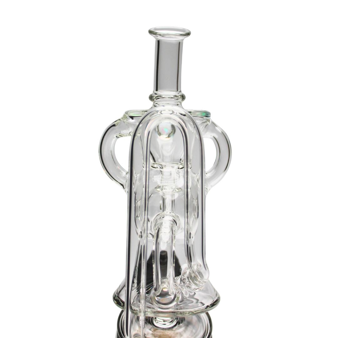 Roots Glass - 7" Exosphere Recycler Puffco Top w/ Opal