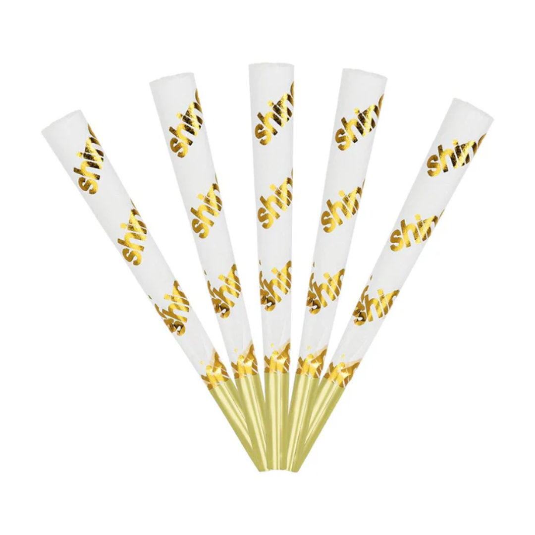 24K Gold Print Cones 10pk