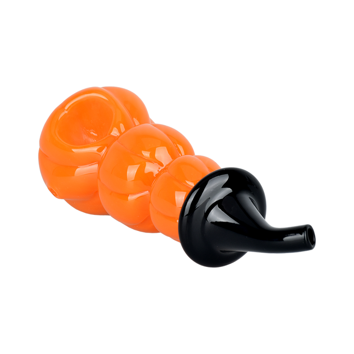 AFG - Stacked Jack-O-Lantern Glass Hand Pipe