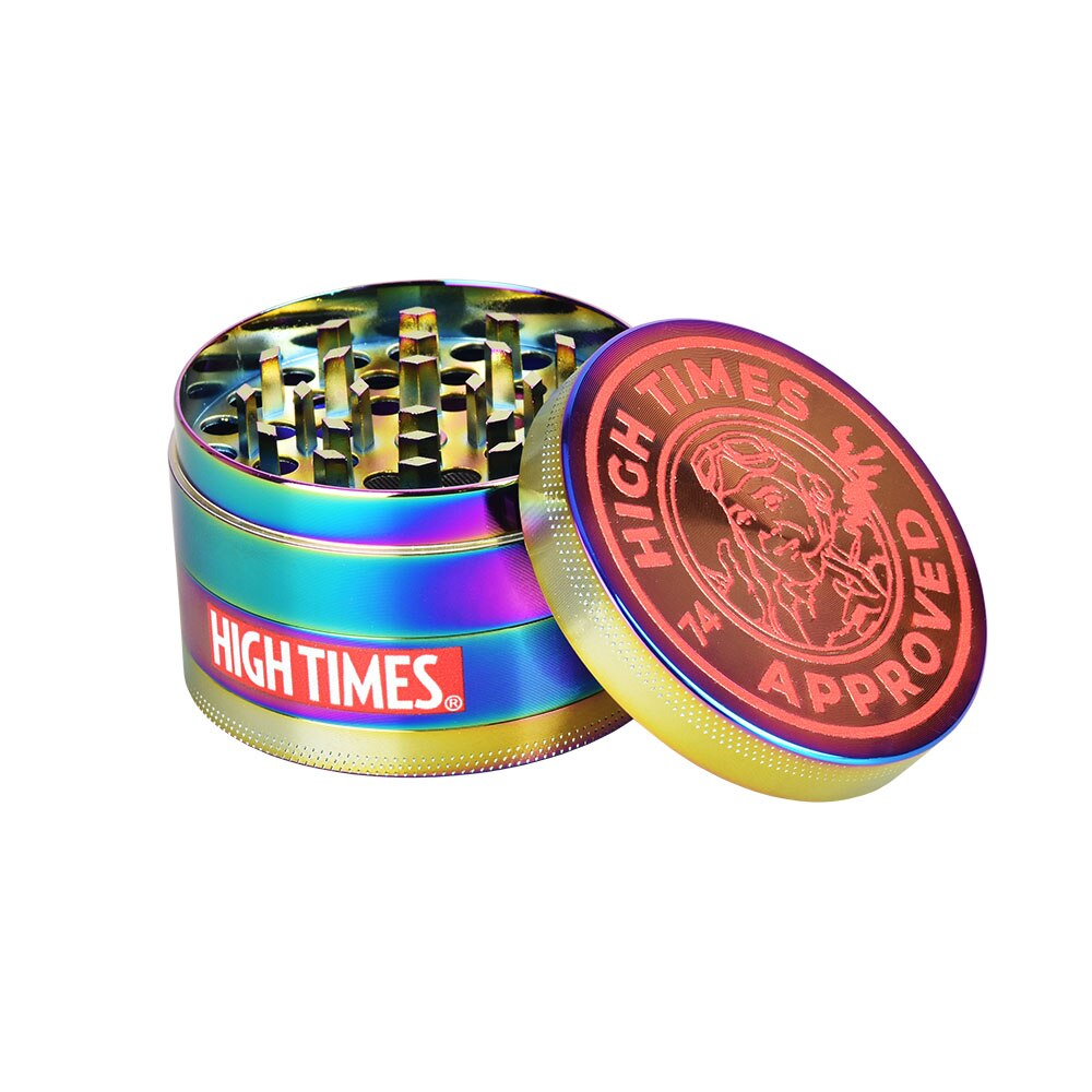 High Times Metal Grinder 4pc / 2.5" | Rainbow