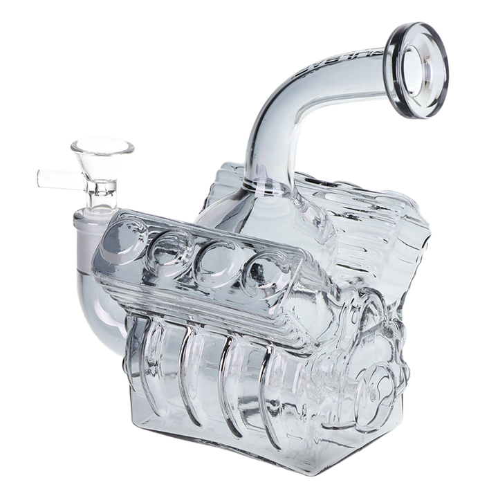 Pulsar - V8 Engine Electroplated Glass Waterpipe