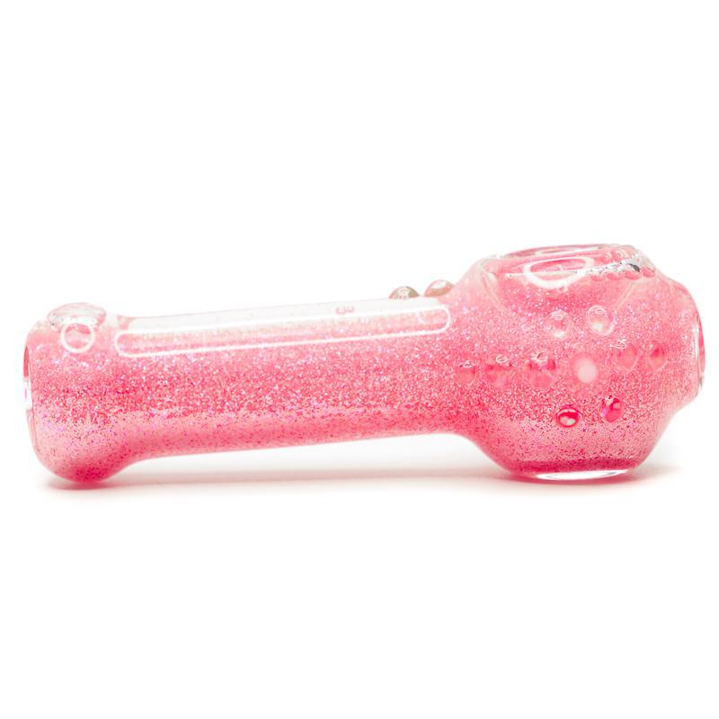 Hitide Glassworks - Hot Pink Glitter Spoon