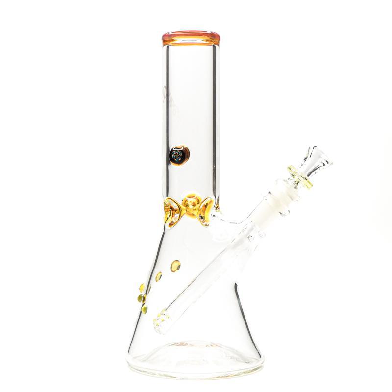 Hubbard Glass - Custom Beaker w/ Amber Accents