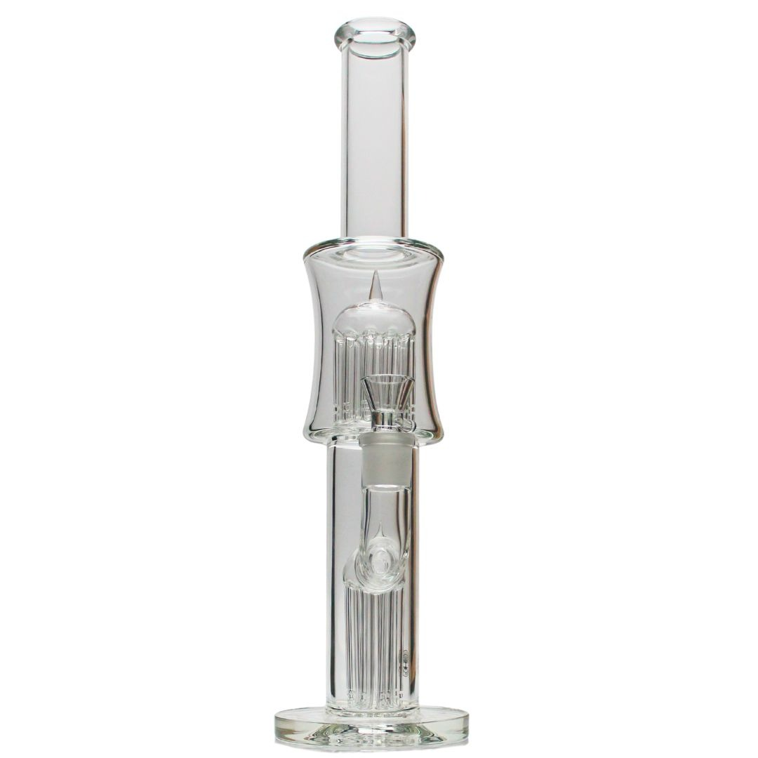 Roots Glass - 16" Stemless Double Tree Perc Tube
