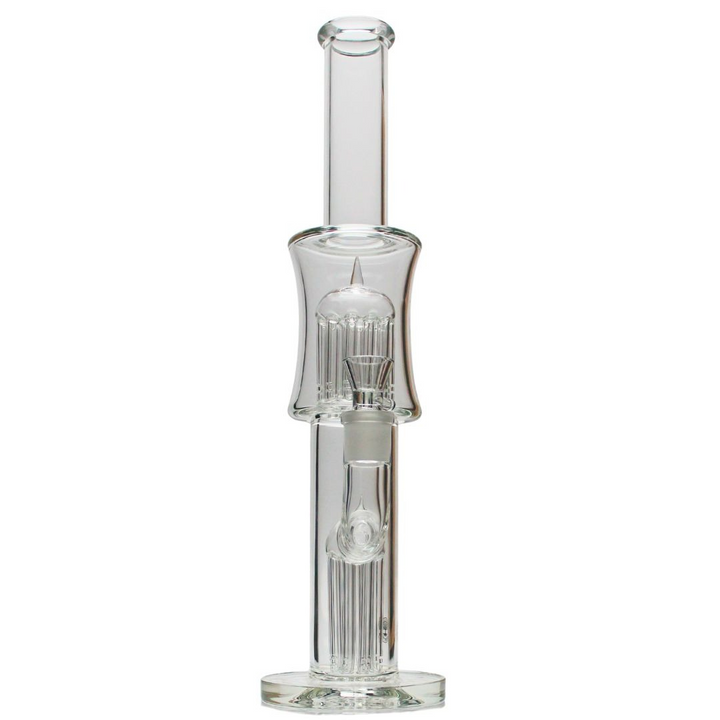 Roots Glass - 16" Stemless Double Tree Perc Tube