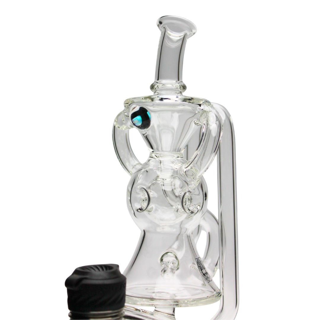 Roots Glass - 7" Exosphere Recycler Puffco Top w/ Opal