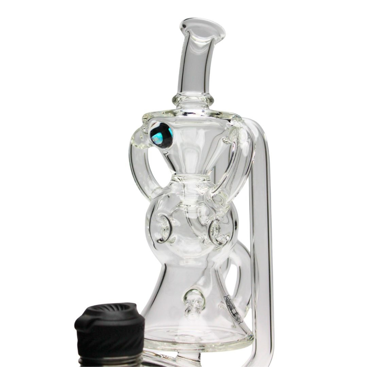 Roots Glass - 7" Exosphere Recycler Puffco Top w/ Opal