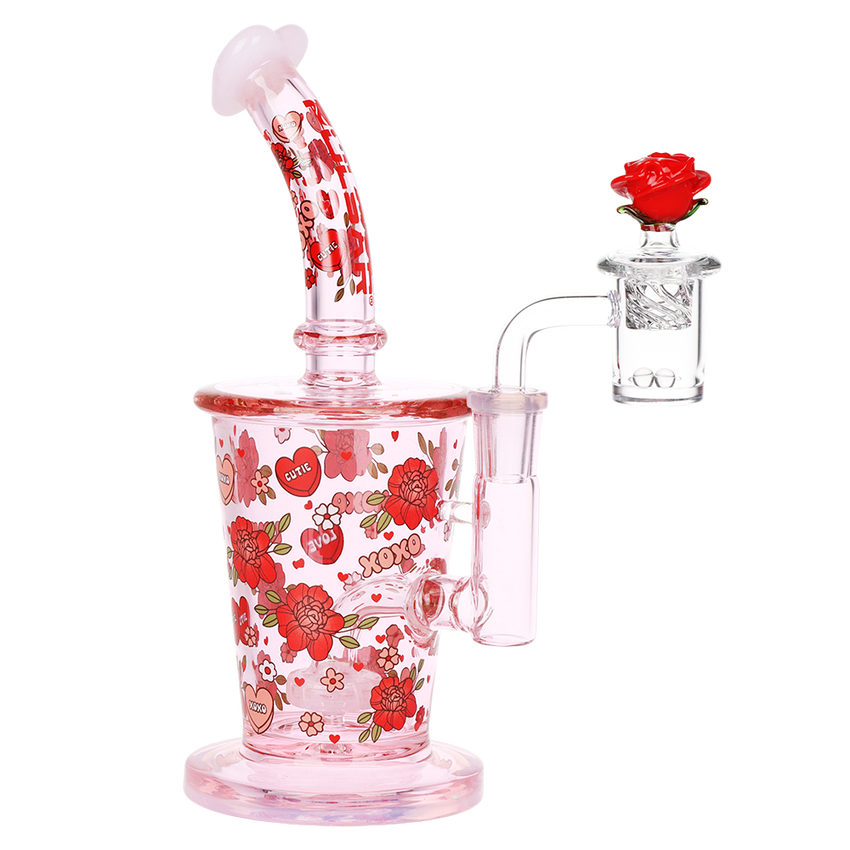 Pulsar - Valentines Rose Glass Dab Rig Set
