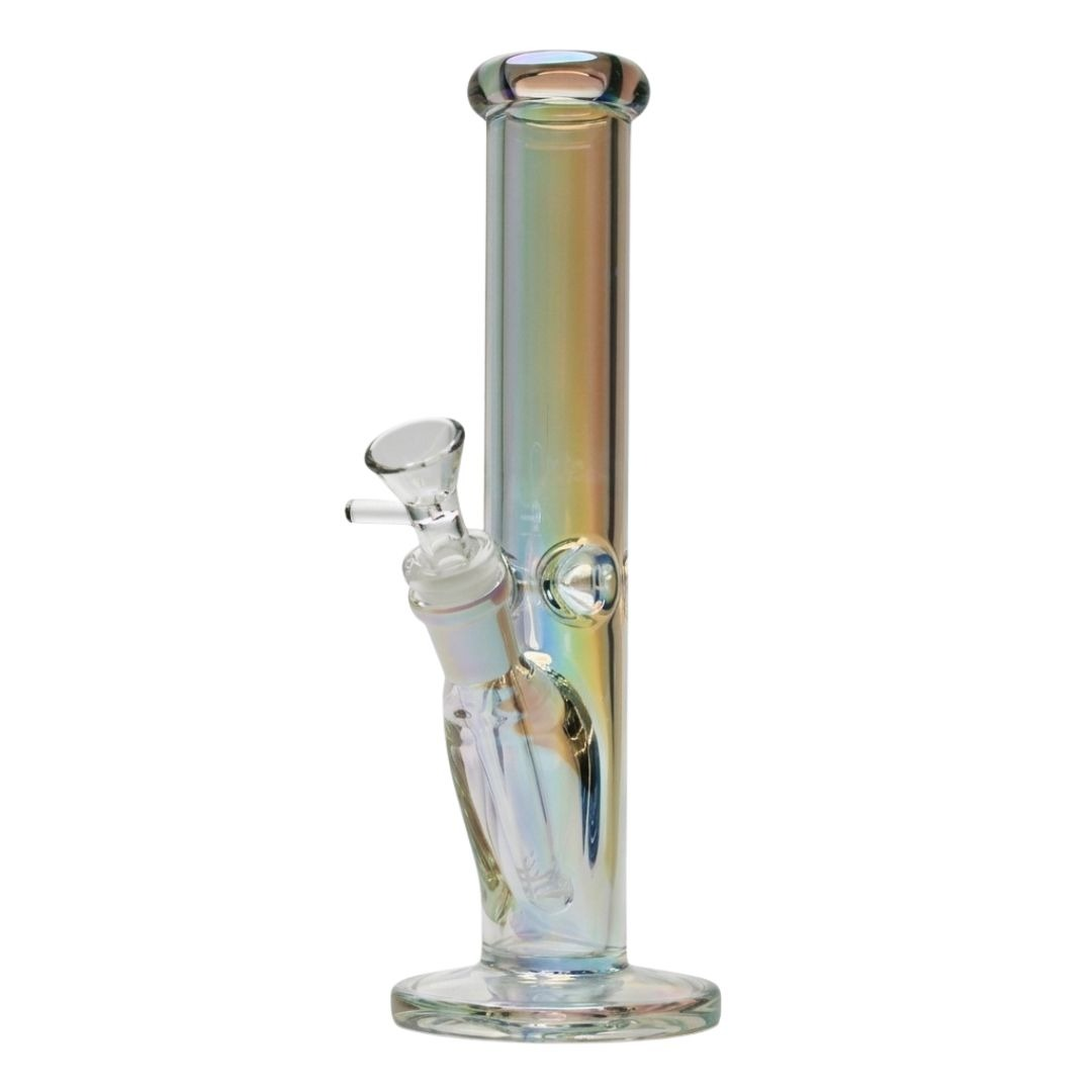 Roots Glass - 10" 5mm Anodized Straight Shot Rainbow
