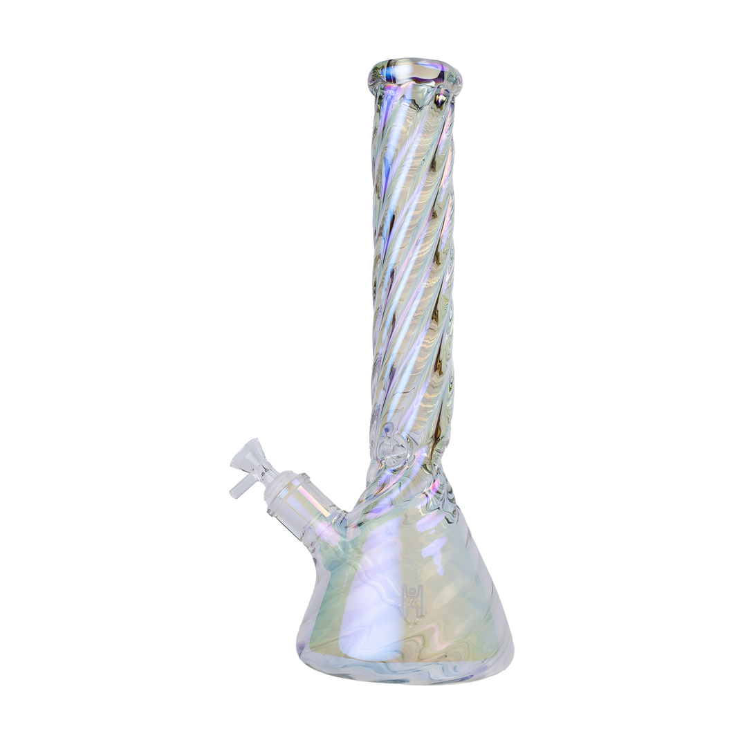 Human Grade - Twisted Iridescent Beaker - 14mm / 15"