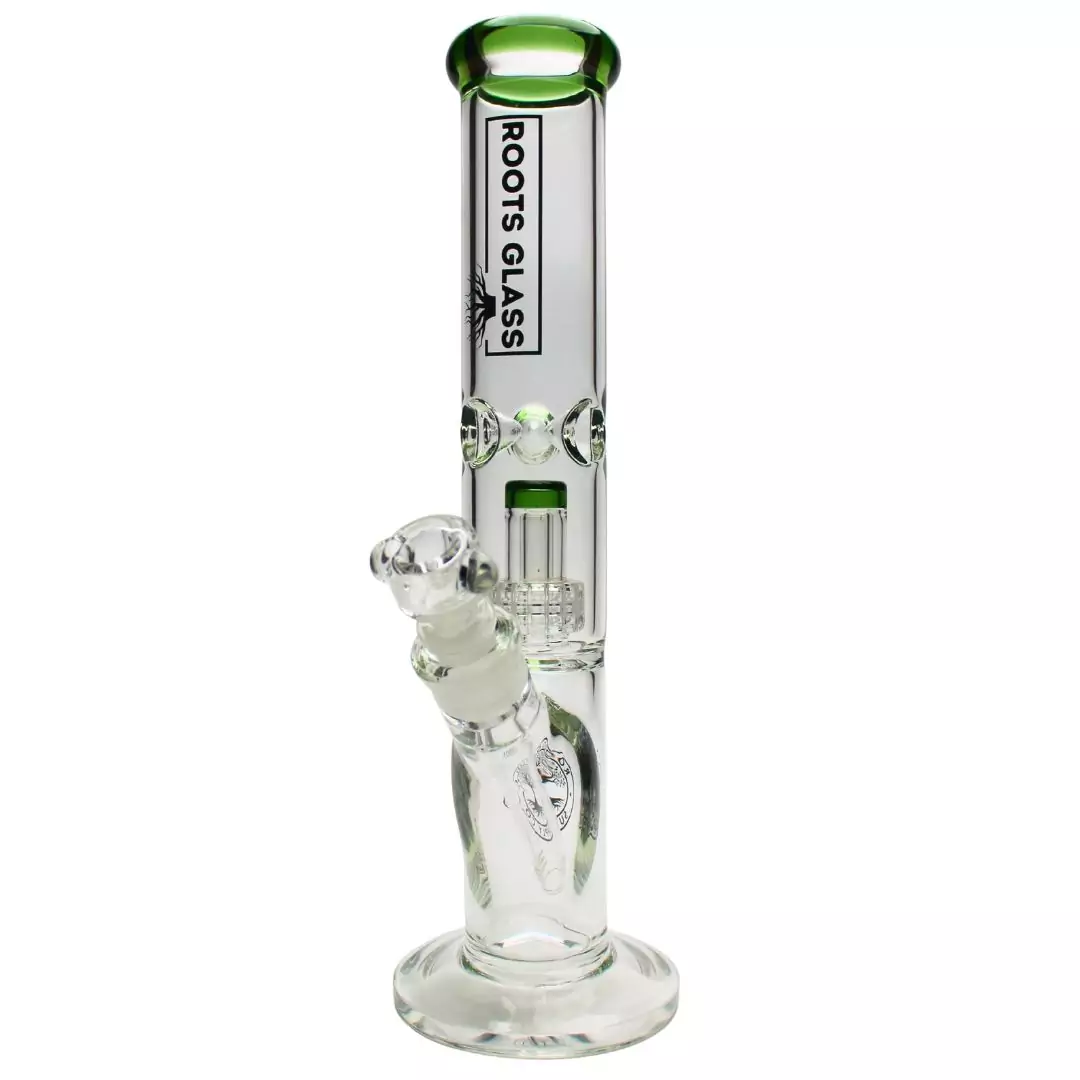 Roots Glass - 14" 5mm Matrix Perc Straight Shot