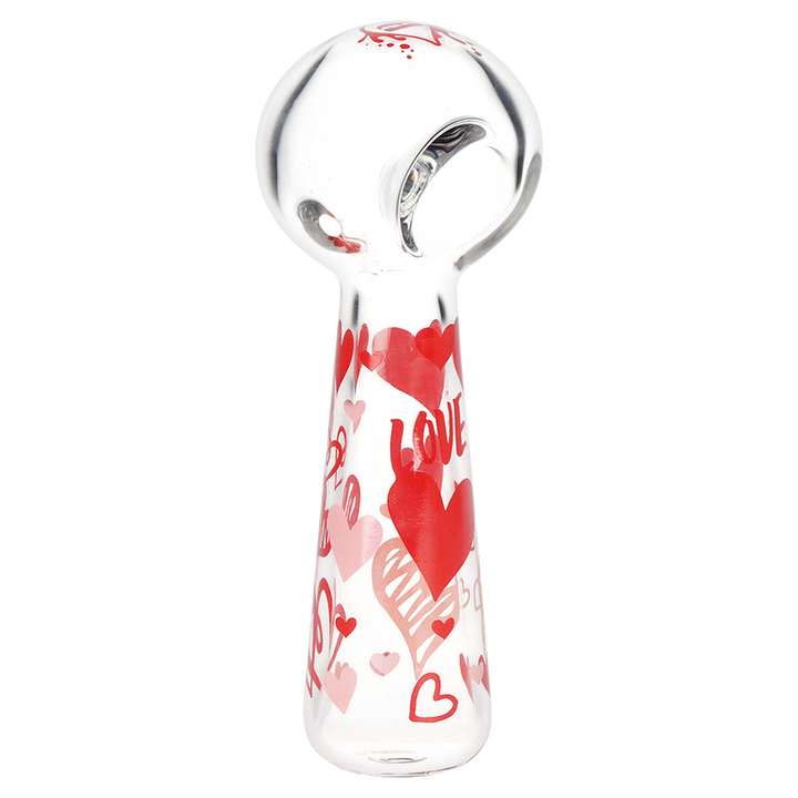 Pulsar - Valentines Hearts 'n' Roses Glass Herb Pipe Duo