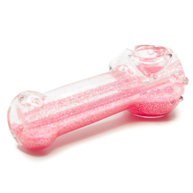 Hitide Glassworks - Glitter Spoon Hot Pink