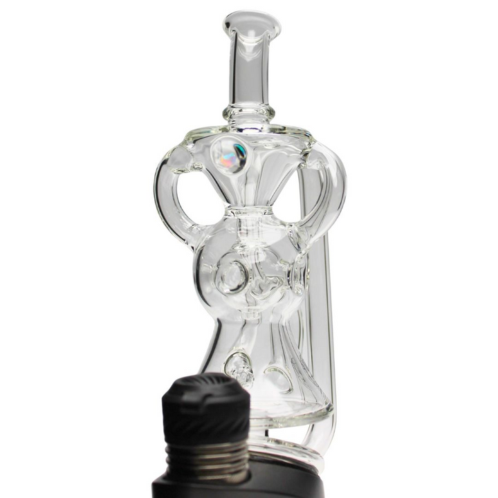 Roots Glass - 7" Exosphere Recycler Puffco Top w/ Opal