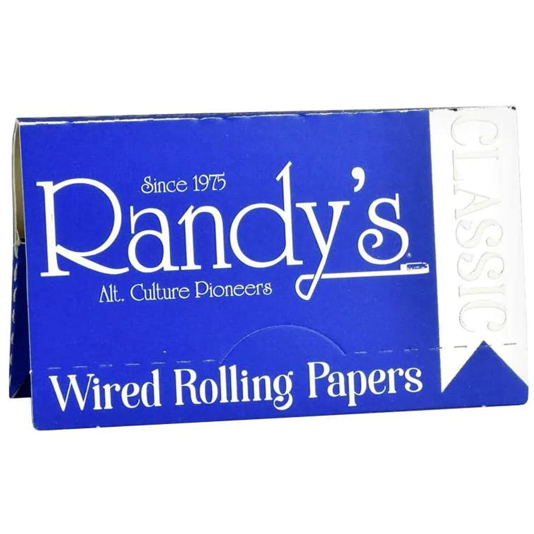 Randy's - Classic Silver Wired Rolling Papers 1 1/4"