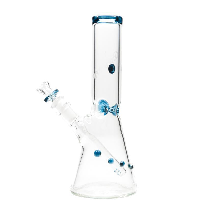 Hubbard Glass - Custom Beaker w/ Blue Accents