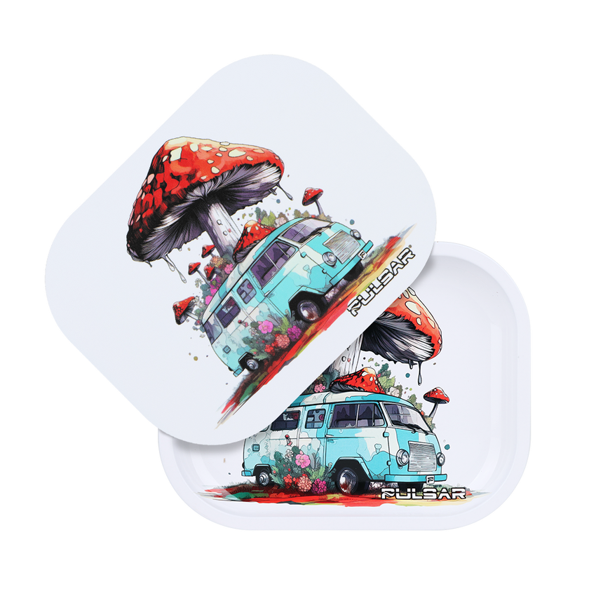 Pulsar Mini Metal Rolling Tray & Lid - 7"x5.5"