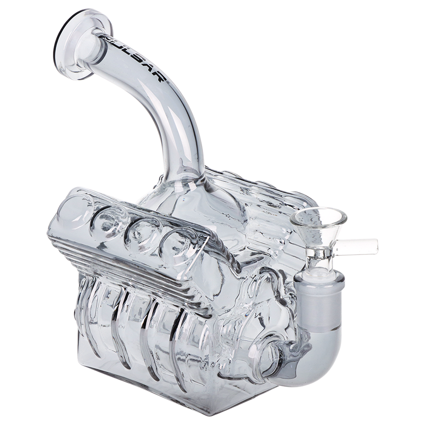 Pulsar - V8 Engine Electroplated Glass Waterpipe