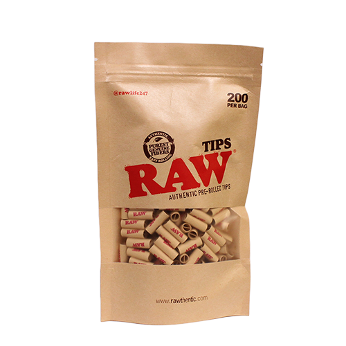 RAW - Pre-Rolled Tips Bag (200pk)