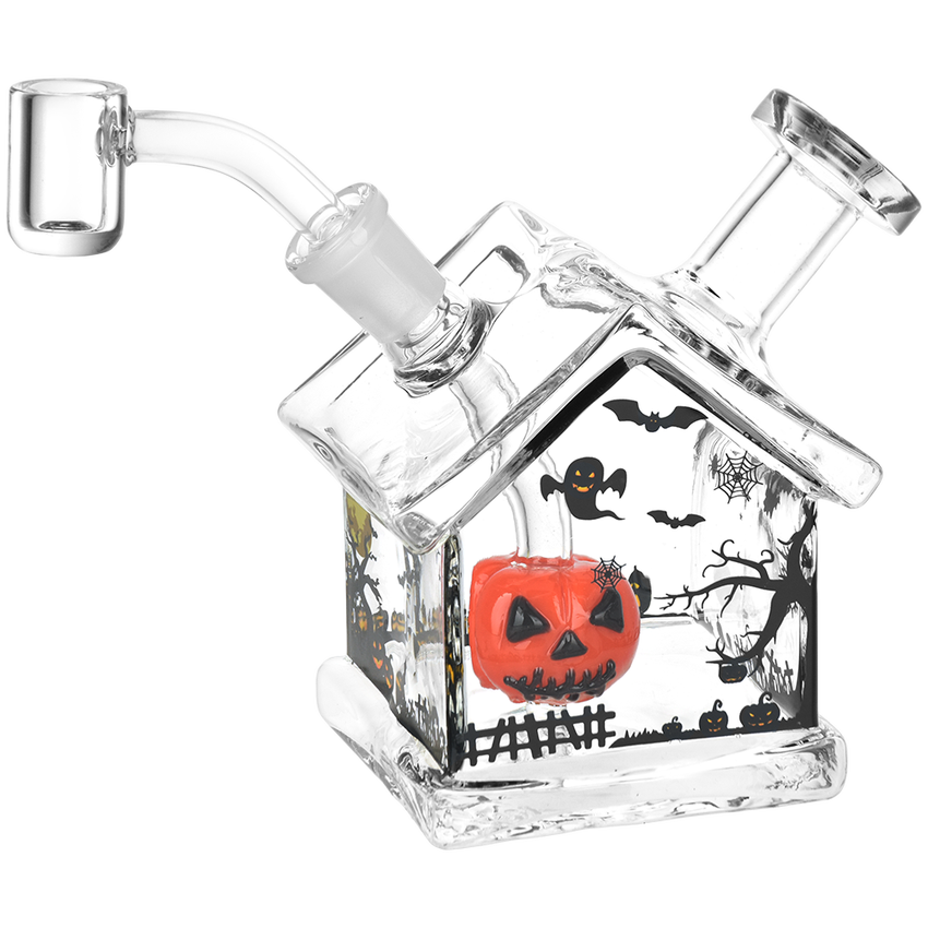 AFG - Halloween House Glass Dab Rig - 4.5" 14mm F