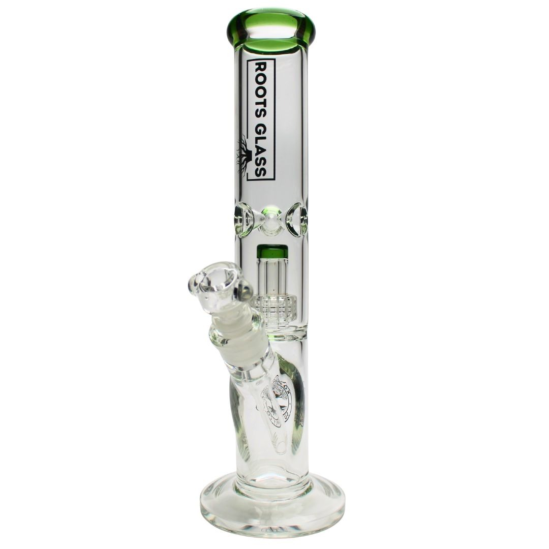 Roots Glass - 14" 5mm Matrix Perc Straight Shot