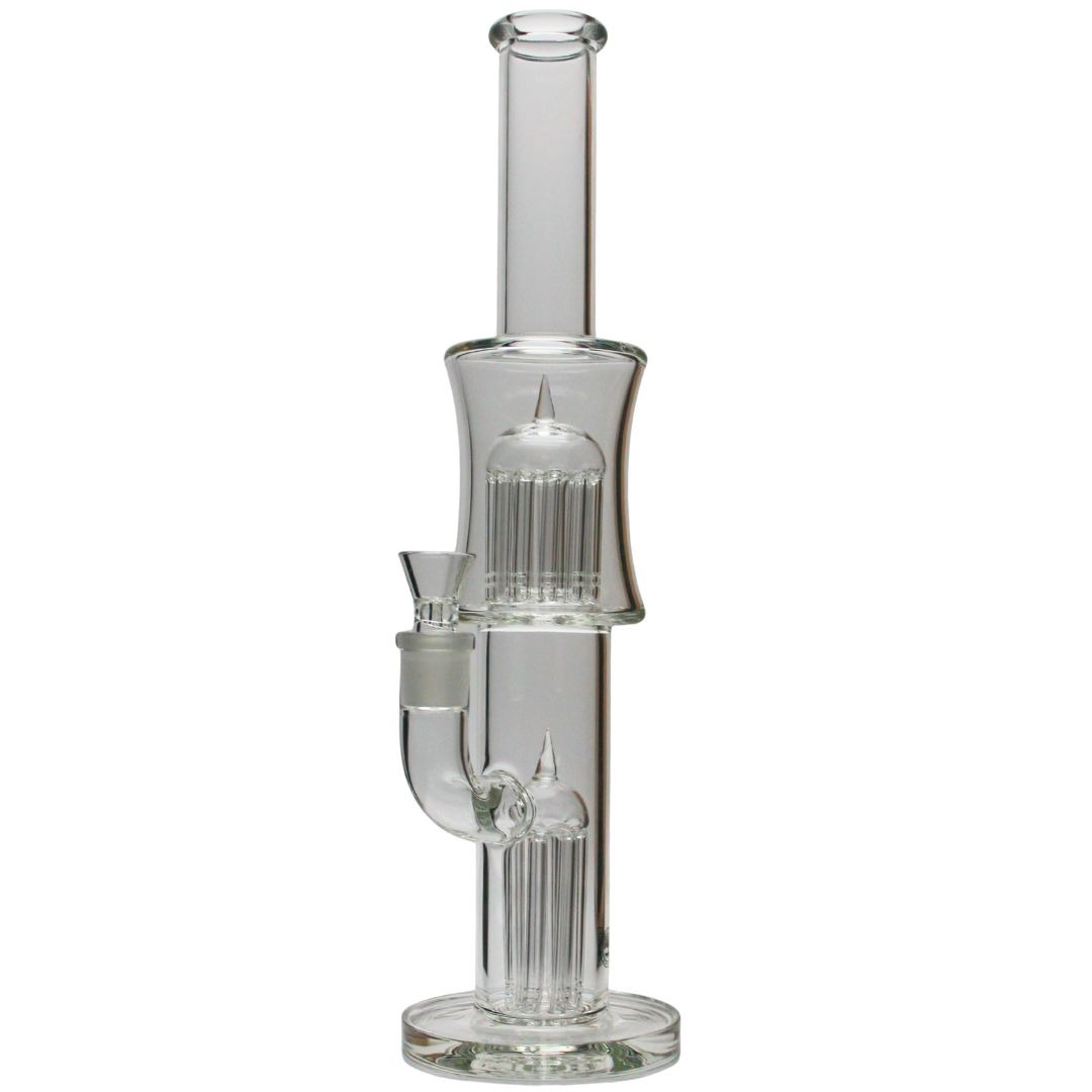 Roots Glass - 16" Stemless Double Tree Perc Tube