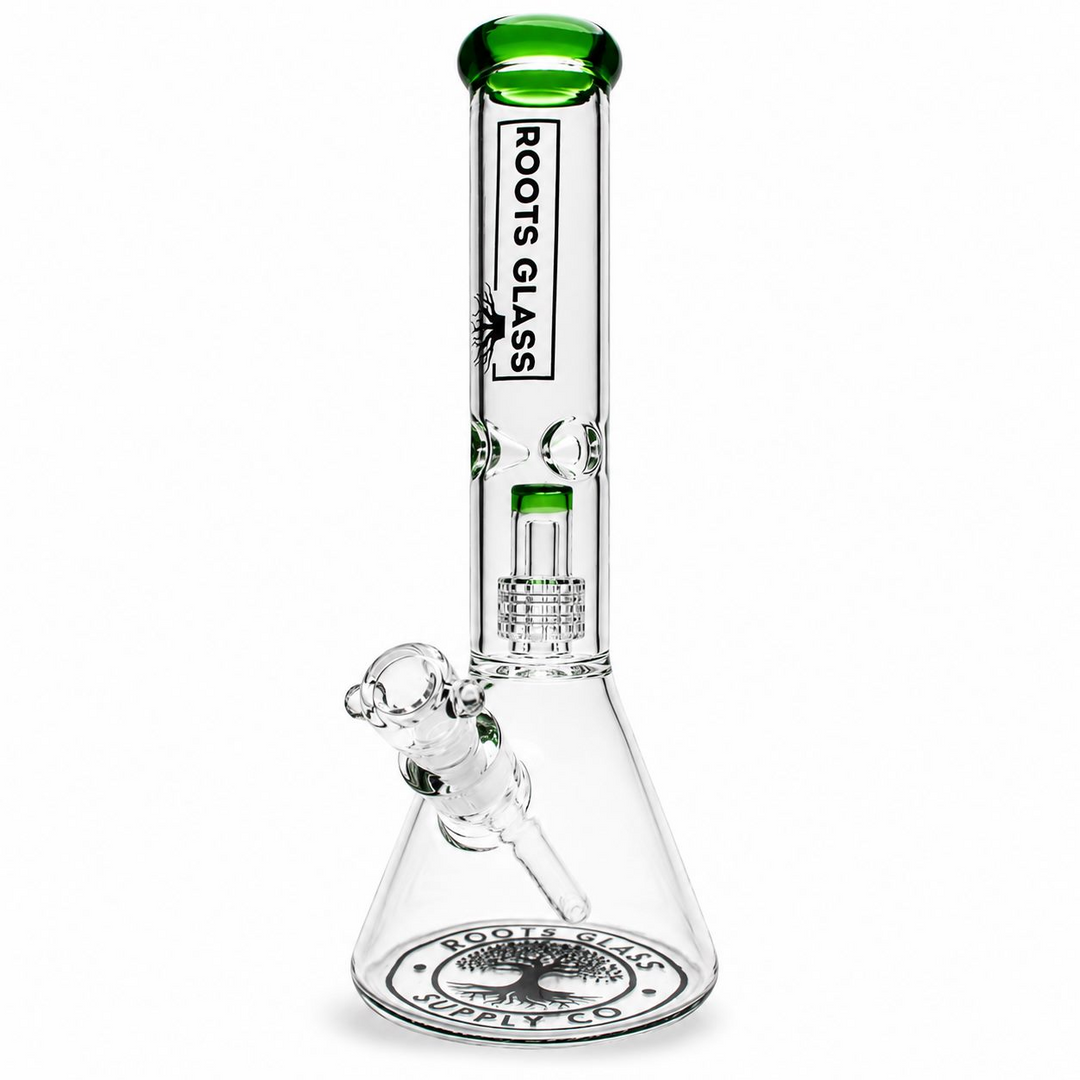 Roots Glass - 14" 5mm Matrix Perc Beaker