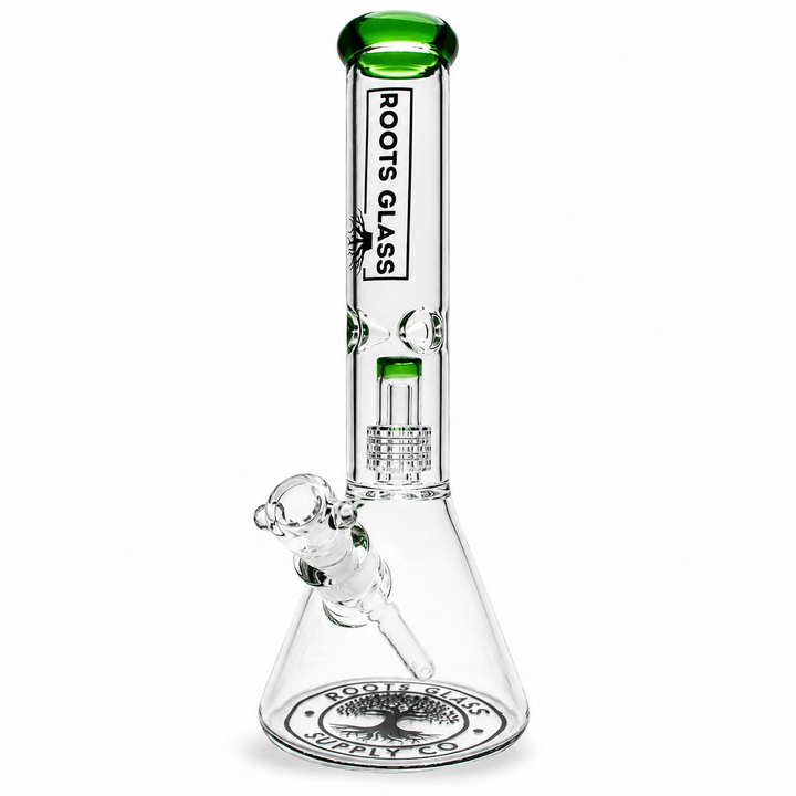 Roots Glass - 14" 5mm Matrix Perc Beaker