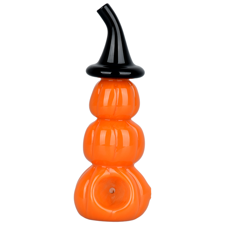 AFG - Stacked Jack-O-Lantern Glass Hand Pipe