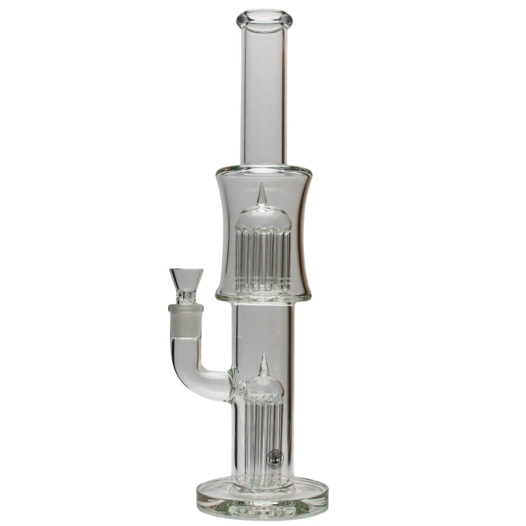 Roots Glass - 16" Stemless Double Tree Perc Tube