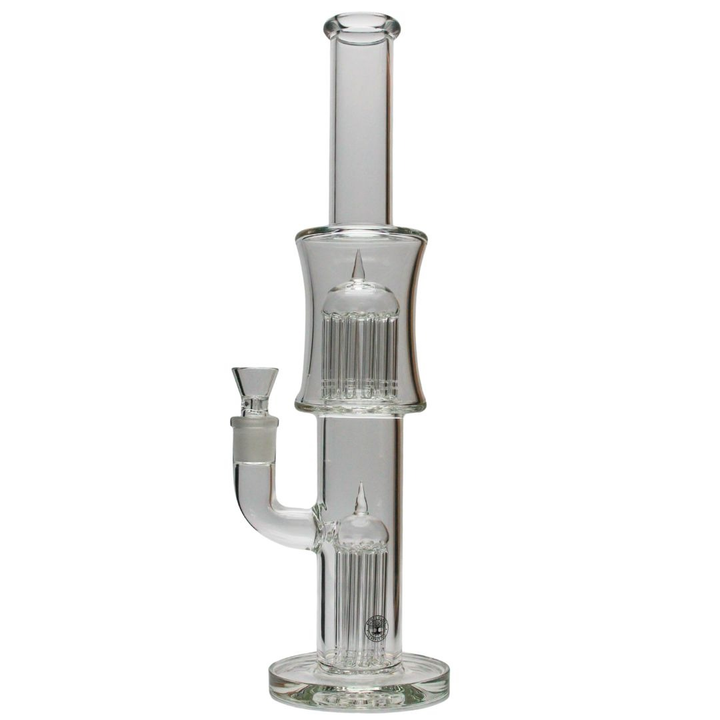 Roots Glass - 16" Stemless Double Tree Perc Tube