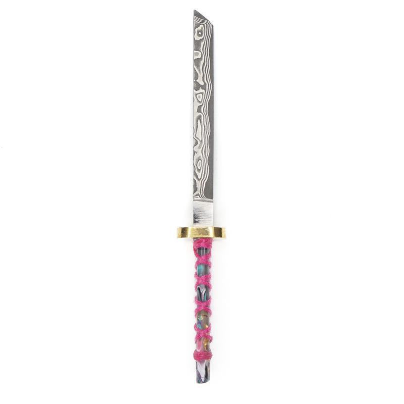 TV Mini Tools - Pink Stainless Steel Damascus Katana Tool