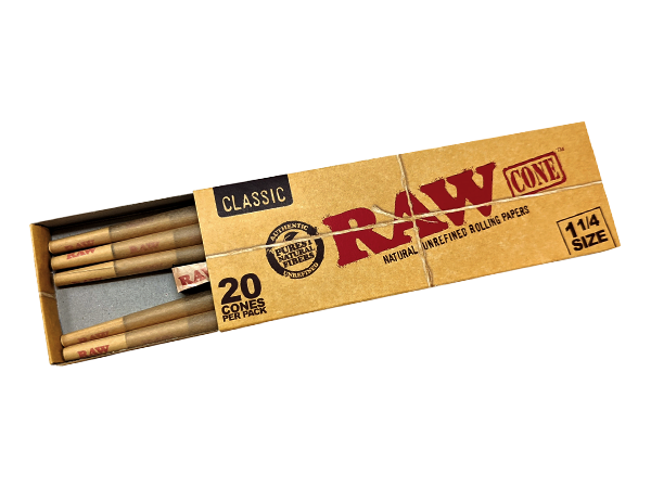RAW - Classic Cones 1 1/4" 20pk